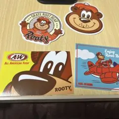 Ａ＆Ｗ.沖縄限定シール。4枚セット。ステッカー。