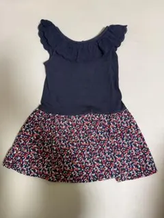 女の子ワンピース　100 HusHusH 半袖　ノースリーブ