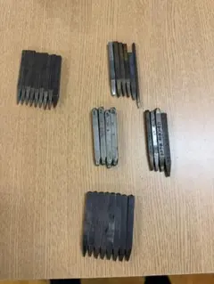 彫金・レザークラフト用刻印セット アルファベット1mm／27文字 USED
