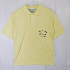 Hanes ポロシャツ 90年代 ヴィンテージ イエロー Mサイズ 企業シャツのサムネイル