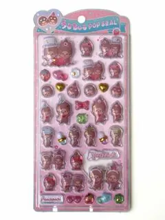 【正規品】モンチッチ うるちゅるポップ ボンボンドロップシール カラフル