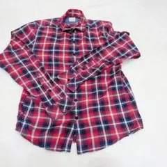 BACK NUMBER 【M】オープンカラーシャツ チェック 美品 メンズのサムネイル