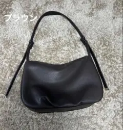 美品 macoto×EFOLEコラボ　2wayショルダーバッグ　ブラウン