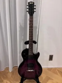 【最終出品】BURNY エレキギター ブラック/パープル