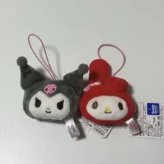 サンリオキャラクターズ　フェイスマスコット　マイメロ　クロミ　2点セット