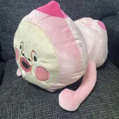 タグ付き　こびとづかん　寝そべりBIGぬいぐるみ　カクレモモジリ