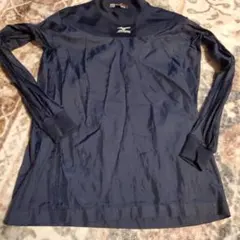 Mizuno 野球用 長袖シャカシャカシャツ サイズ150 ネイビー