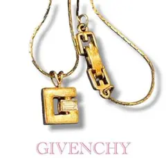 希少！未使用 GIVENCHY ネックレス 地球 ゴールド ブルー ヴィンテージ