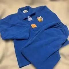 【美品】ピカチュウ フリースパジャマ 青　120