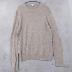 Gap ベージュ クルーネック 長袖ニット