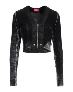 【ダク付新品未使用✨】DIESEL ブラック クロップドジャケット
