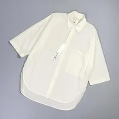 新品 かぐれ quitan ワイドシルエットシャツ 生成り サイズF*OD765のサムネイル