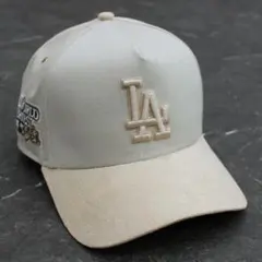 海外モデル NEW ERA LA ドジャース キャップ 上品 スエードバイザー
