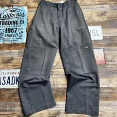キ*ト様 Dickies ダブルニー ワークパンツ グレー ルーズシルエット　古