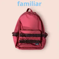 familiar 赤 フリル付きリュック - メルカリ