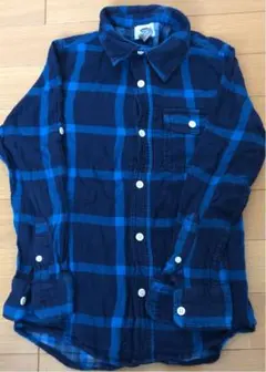 OLD NAVY ブルーチェックシャツ 120cm