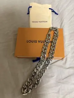 LOUIS VUITTON シルバーチェーンネックレスコリエ　正規品のサムネイル