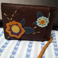 KENZO 財布 レザー 花柄刺繍 コインケースのサムネイル