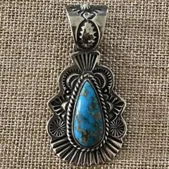 EUGENE BELONE ターコイズペンダント　ナバホチェーンのセット EUGENE BELONE ターコイズペンダント ナバホチェーンのセット - メルカリ