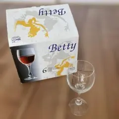 ワイングラス　ボヘミアングラス Betty 195ml 6個セット
