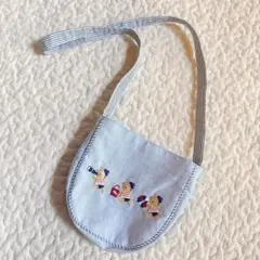 ファミリアfamiliarくま 刺繍 ポシェット マリン風のサムネイル