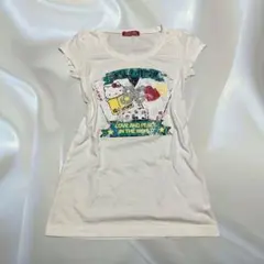 y2k 平成 00s キティ 半袖Tシャツ ©︎2008 日本限定 サンリオ