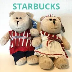 新品 タグ付き スタバ べアリスタ 和装ペアぬいぐるみ 着物 袴