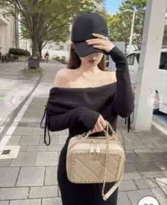 Rady チェーンバニティバッグ ショルダー ベージュ キルティング