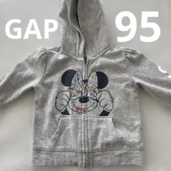 GAP ミニーマウス パーカー グレー95