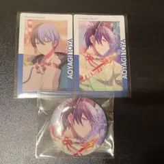 プロセカ 青柳冬弥 グリッター缶バッジ6c エピカ1c 3点セット