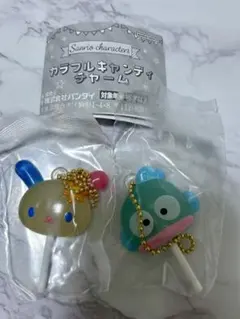 サンリオキャラクターズ カラフルキャンディチャーム　ハンギョドン　ウサハナ