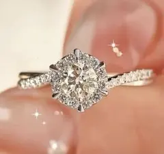 1pc エレガント クラシック カッパー 婚約指輪 レディース用