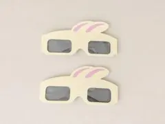 ちいかわパーク　3Dメガネ　うさぎ　2個