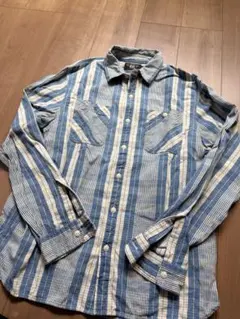 90'RRL Ralph Lauren ストライプ リネン混 S 三つ星タグ - メルカリ