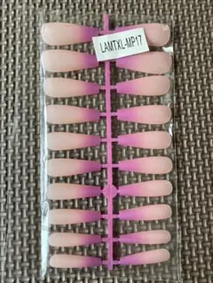 ネイルチップ(ピンク グラデ) 20枚 おまけ付