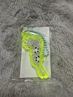 琵琶湖キーホルダー　道の駅草津　パンダ　黄色