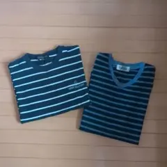 ☆ボーダーTシャツ2点セット☆ブルー系