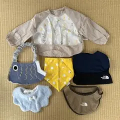 ミキハウス　食事用エプロン　スタイ　まとめ売り