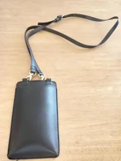 ブラック スマホショルダーバッグ