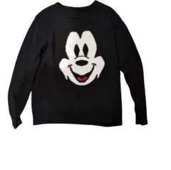 【美品★】Disney　ディズニー　Mickeyミッキーニット黒