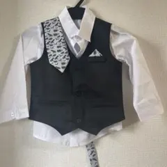 キッズフォーマル服 ベストセット 黒白(未開封)