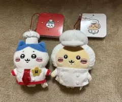 ちいかわレストラン　ハチワレ•くりまんじゅうマスコット&ほどよいサイズの巾着