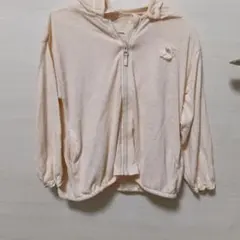 110サイズ パーカー 薄ピンク