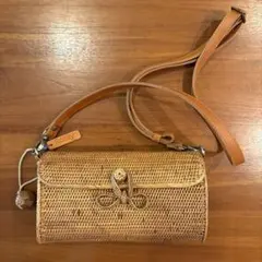 美品 alice+olivia がま口2wayレースチェーンミニショルダーバッグ 