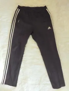 【adidas】アディダス ジャージ 黒×白 ストライプ L