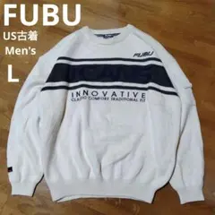 FUBU セーターニット HIPHOP B-BOY アイボリー L
