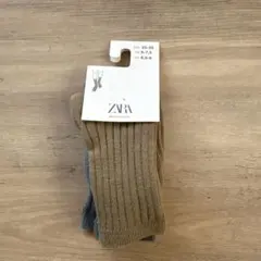ZARA キッズ ベビー靴下 23-25cm 2色セット