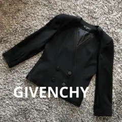 GIVENCHY ジバンシー ノーカラージャケット ダブルボタン ブラックのサムネイル