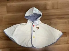 MIKI HOUSE フード付きベビーポンチョ