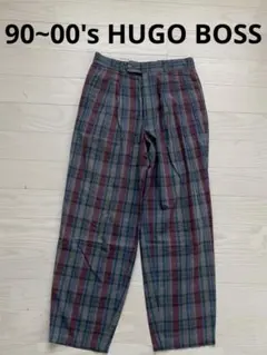 90~00's HUGO BOSS check slacksのサムネイル